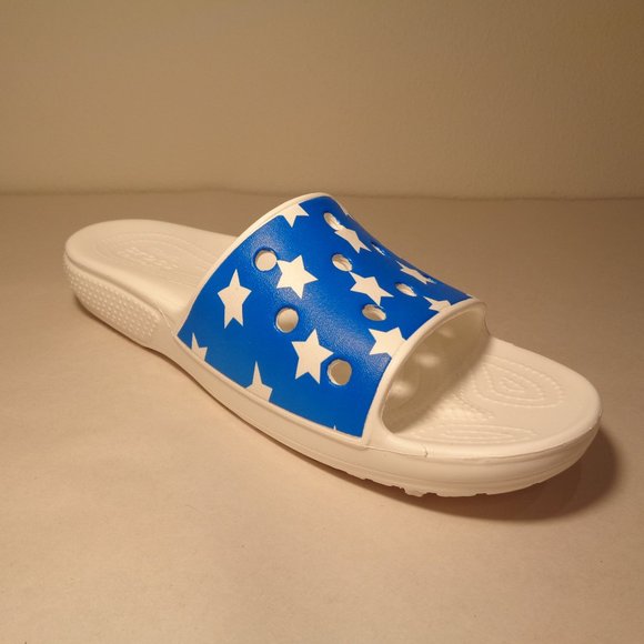 Crocs Size 7 CLASSIC AMERICAN FLAG SLIDE New Shoes main image 8